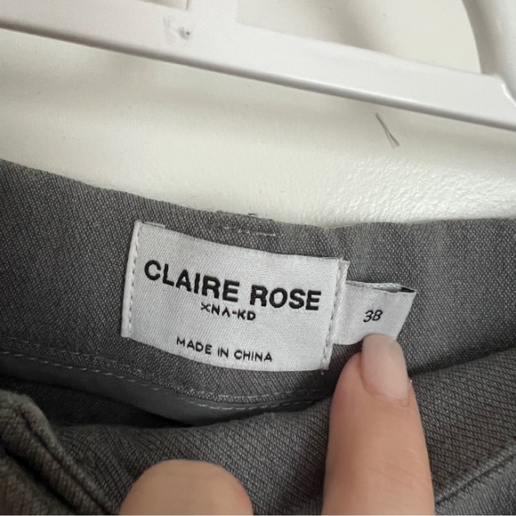 NAKD x Claire Rose grey trouser pants size 38 - Picture 2 of 3